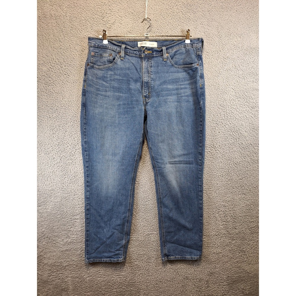 Levis Signature S67 Athletic Jeans Mens 38x30 (Fits W39xL29) Medium Wash Casual